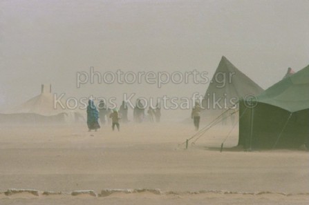 Σαχάρα Πολισάριο  Μαρόκο έρημος αμμοθύελα τουαρέγκ κατασκήνωση