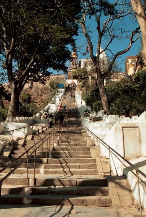 Νεπάλ Κατμαντού Ινδουιστικός ναός Μαϊμούς